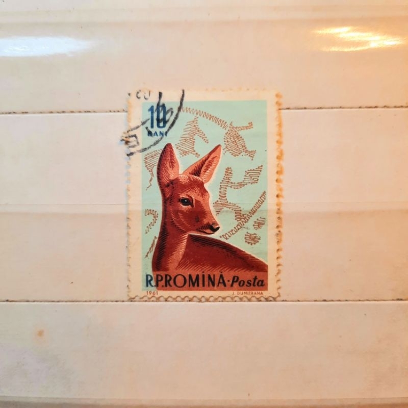 

Prangko Koleksi Filateli Romania 1961 Pui De Caprioara