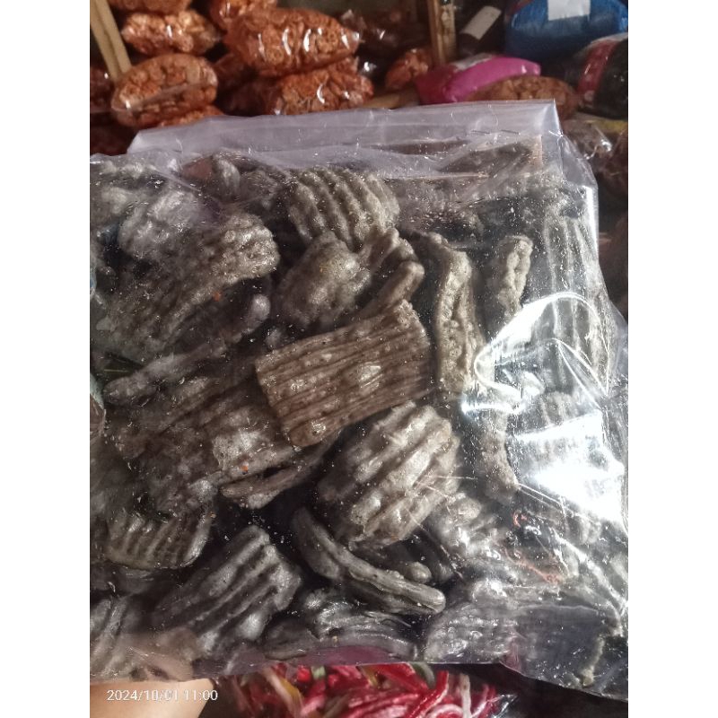 

seblak bantat kerupuk jengkol kemasan 1kg rasa original daun jeruk