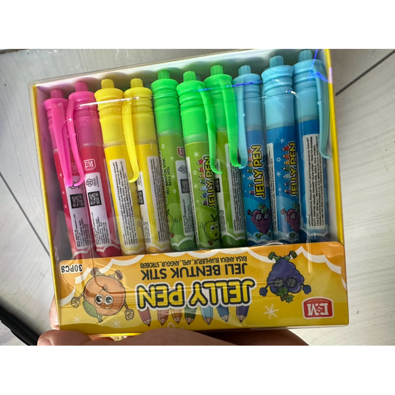 

Permen jelly candy stick Pulpen isi 30pcs / candy stick bentuk pulpen isi 30pcs