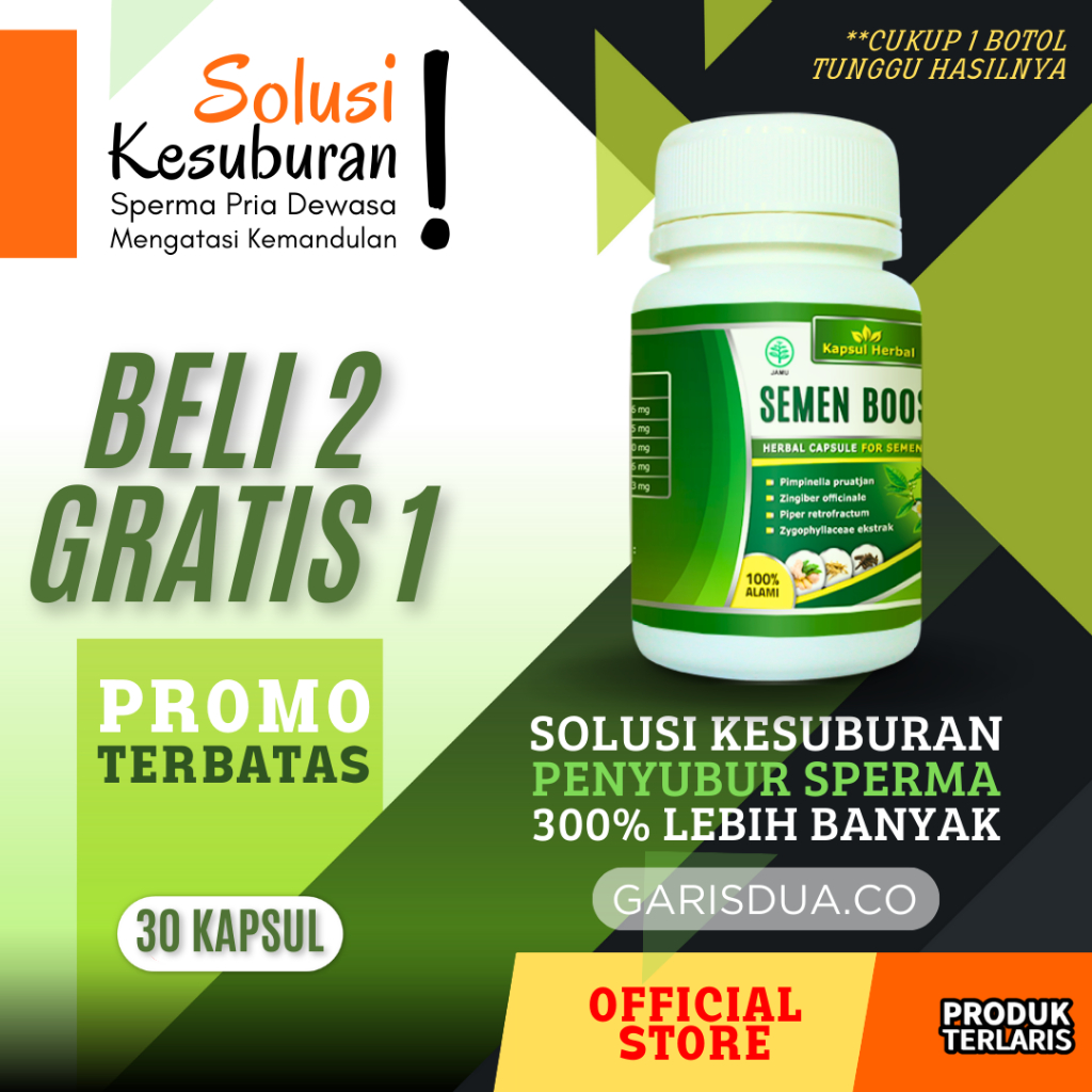 promil suami istri semen BOSTER- vmale booster suplemen wanita penyubur sperma obat kandungan