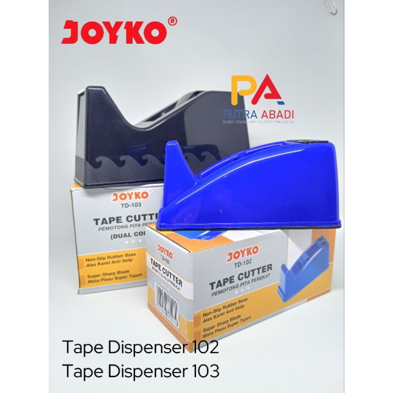 

Tape Dispenser Joyko TD 102 TD 103 Pemotong Isolasi Satu Pcs