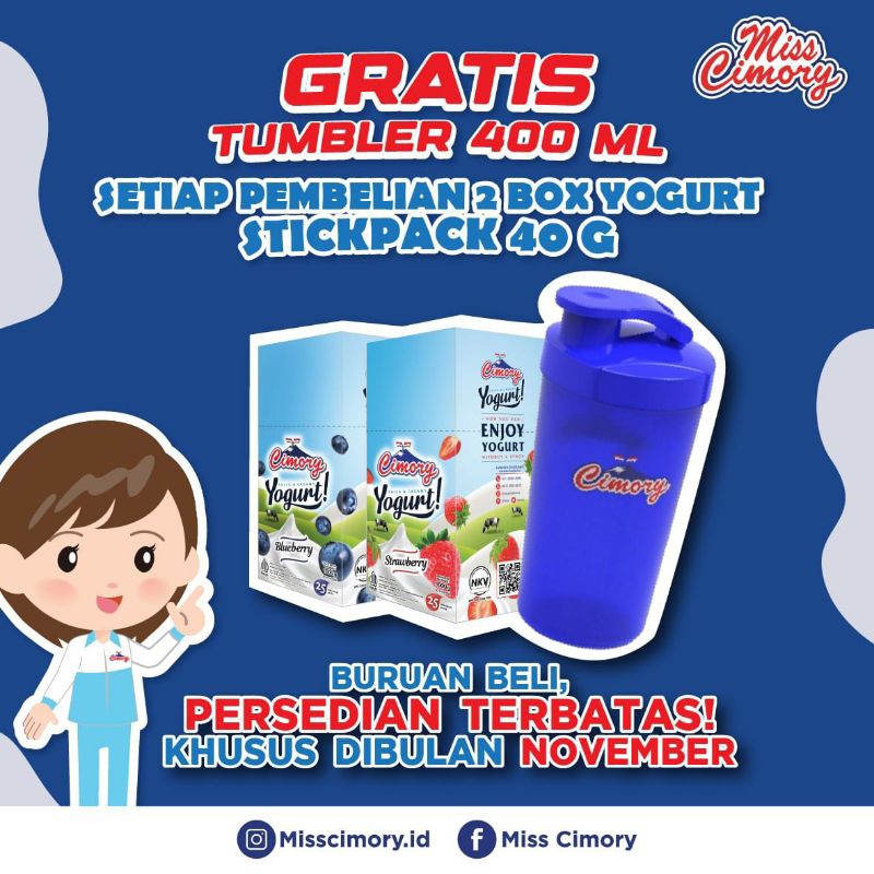 

PAKET 2 BOX Yogurt Stick 40gr isi 50pcs FREE TUMBLER