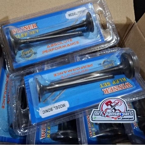 KLEP SONIC 24/28 5 MM//PAYUNG KLEP SET IN/EX HONDA CS1 SONIC 125 CS-1 KWC/KGH WINNER