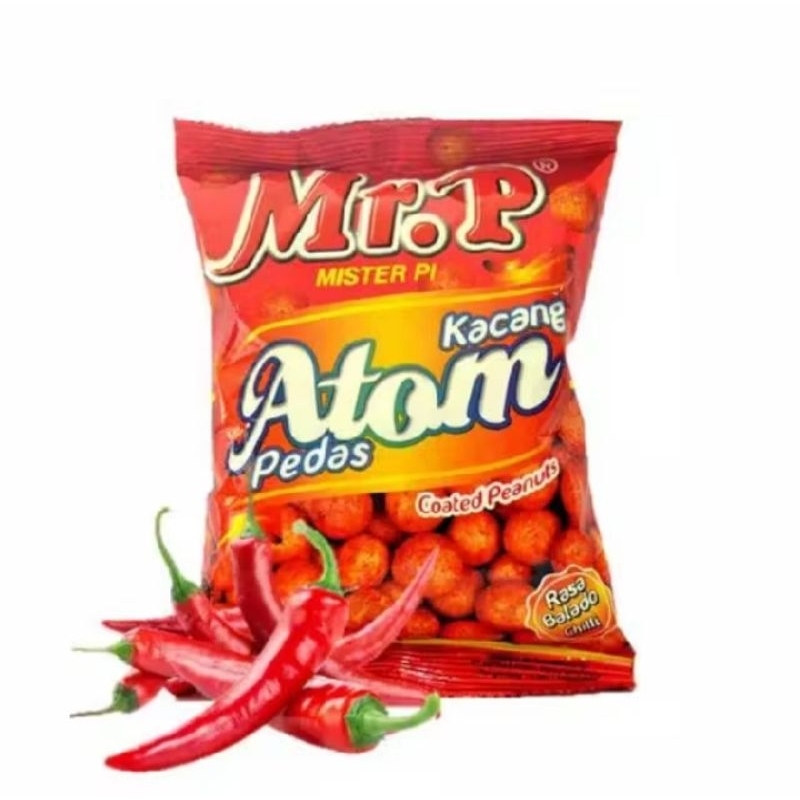 

MR P kacang atom Pedas 100gr.