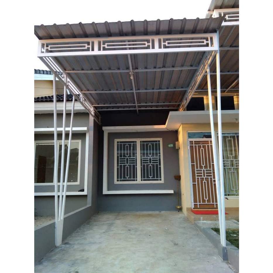 kanopi spandek rangka besi