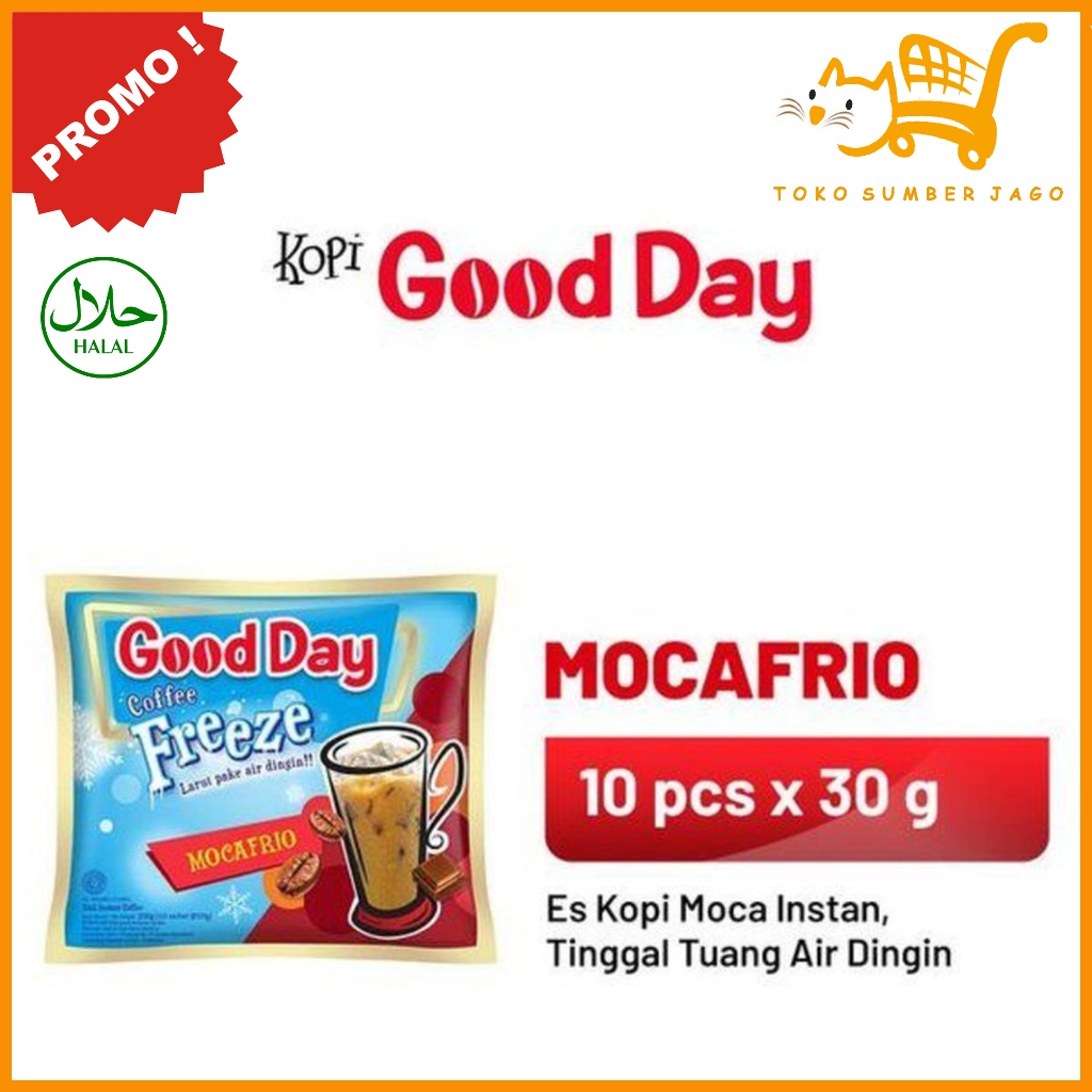 

GOOD DAY 3in1 Instant Coffee Freeze Mocafrio 1 Pack (10 Sachets x 30gr)