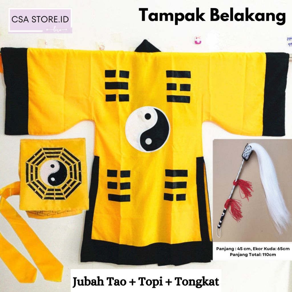 

Jubah Tao Termasuk Topi dan Tongkat
