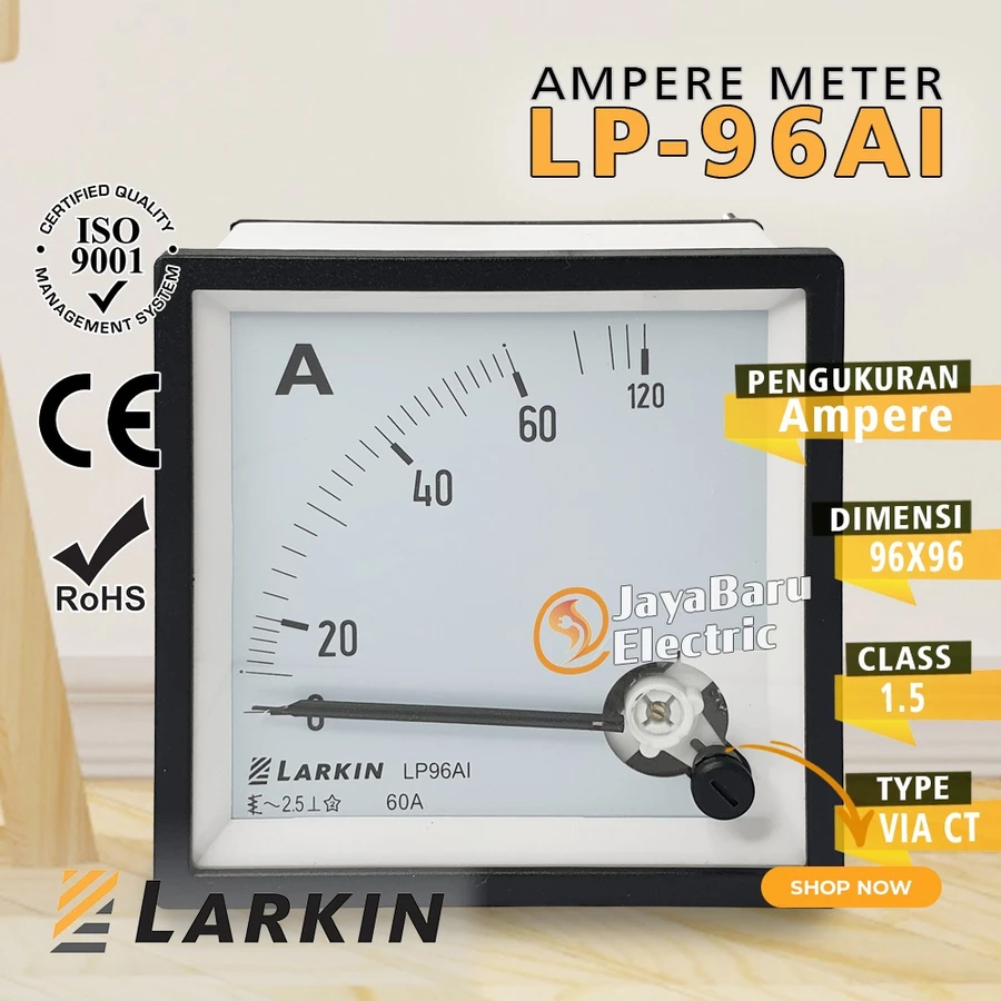 Amperemeter Ammeter Ampermeter Ampere Amper Meter Analog LARKIN LP-96AI