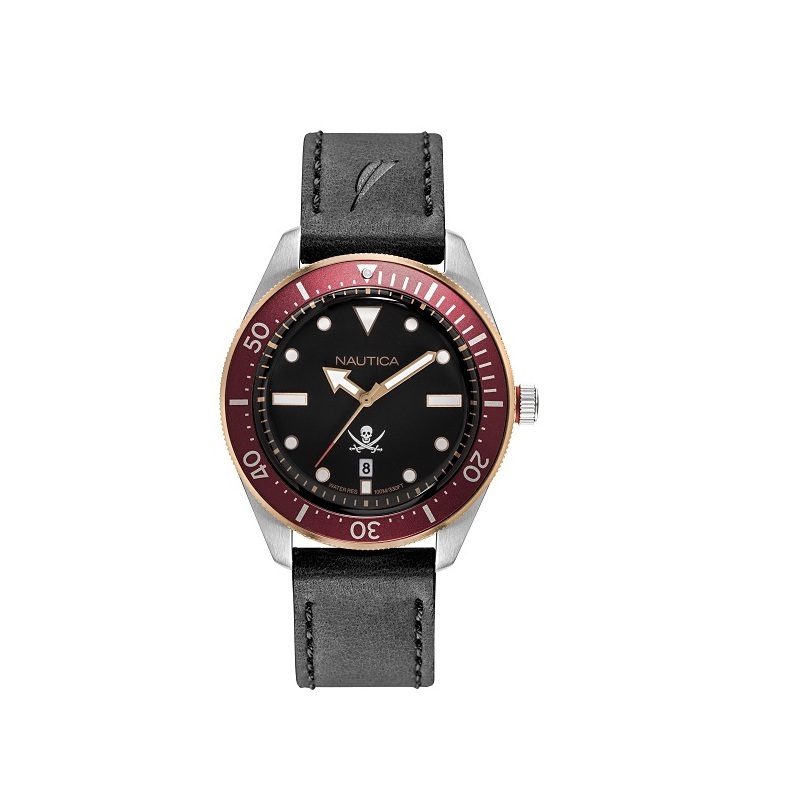 Nautica jam tangan pria Hillcrest NAPHCP904 Hitam