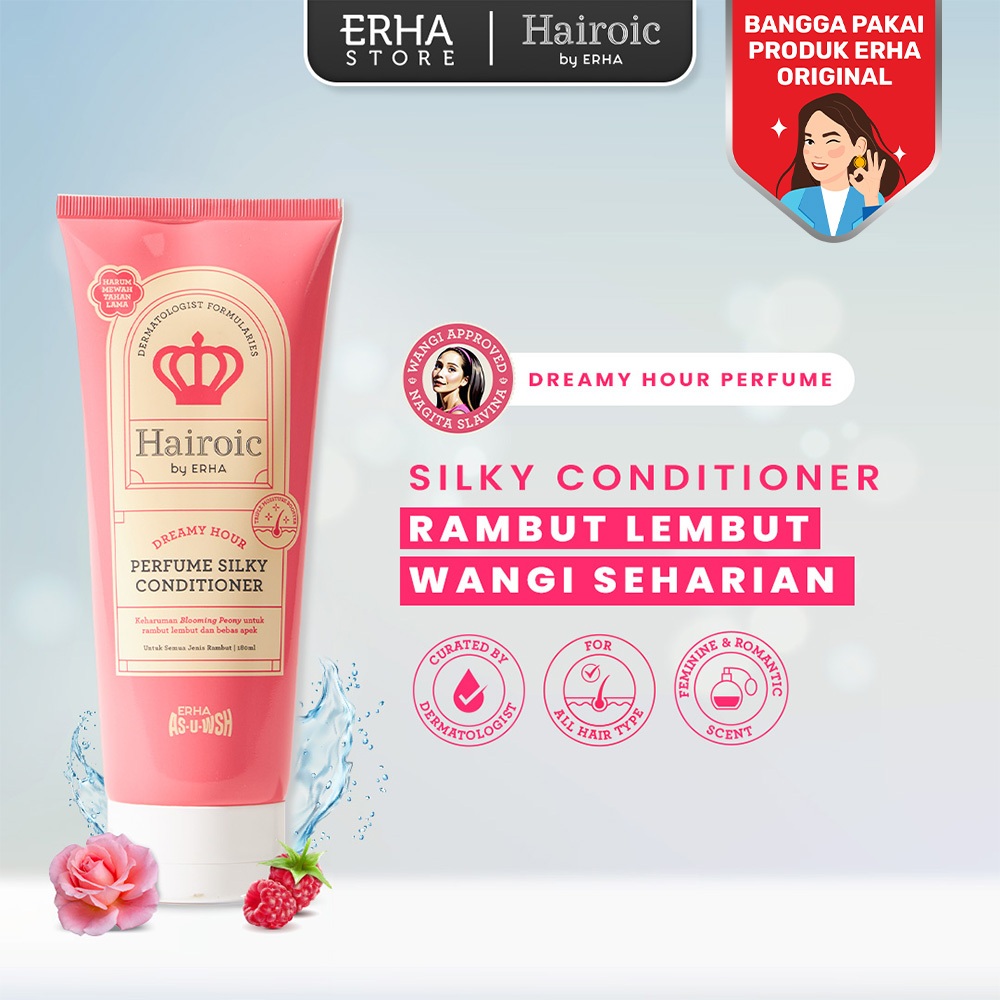 Hairoic Dreamy Hour Silky Conditioner 180ml - Parfum Kondisioner Rambut