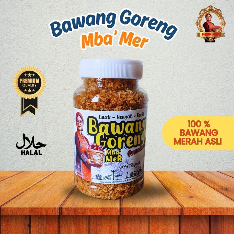

Bawang Goreng Premium Mba' Mer (ORIGINAL) Tanpa Pengawet, Msg, Kriuk, Gurih dan Renyah