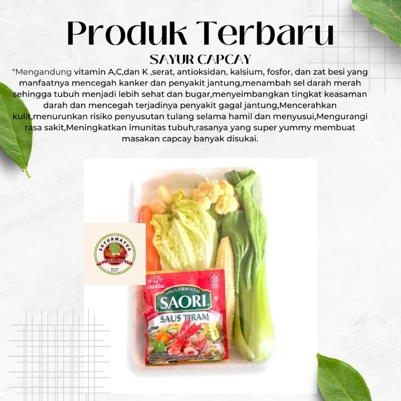 

Sayur Fresh 1Pack Sayur Capcay Komplit Saori Saus Tiram segar murah fast delivery