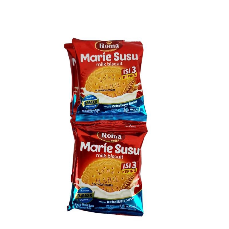 

Roma Biskuit Marie Susu rencengan 10pcs