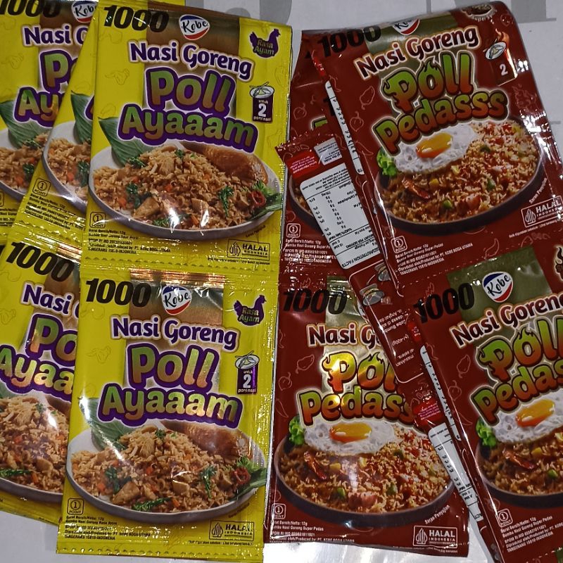 

Kobe Bumbu Nasi Goreng Ayam dan Pedas Poll 20gr