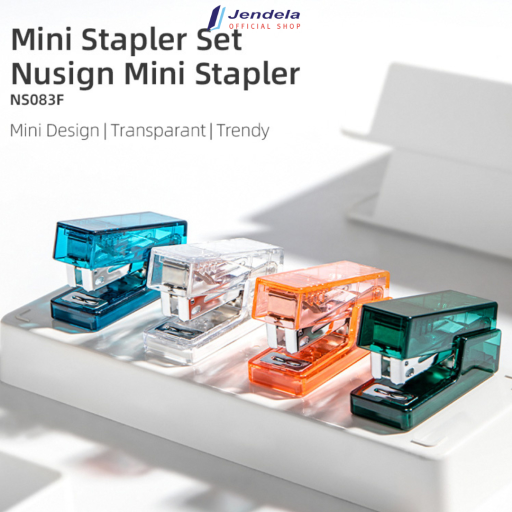 

Stapler Mini Transparan Deli Kapasitas Kertas 12 lembar 4 Warna Nusign Mini Stapler Free Refill Perlengkapan Sekolah & Kantor ATK NS083F