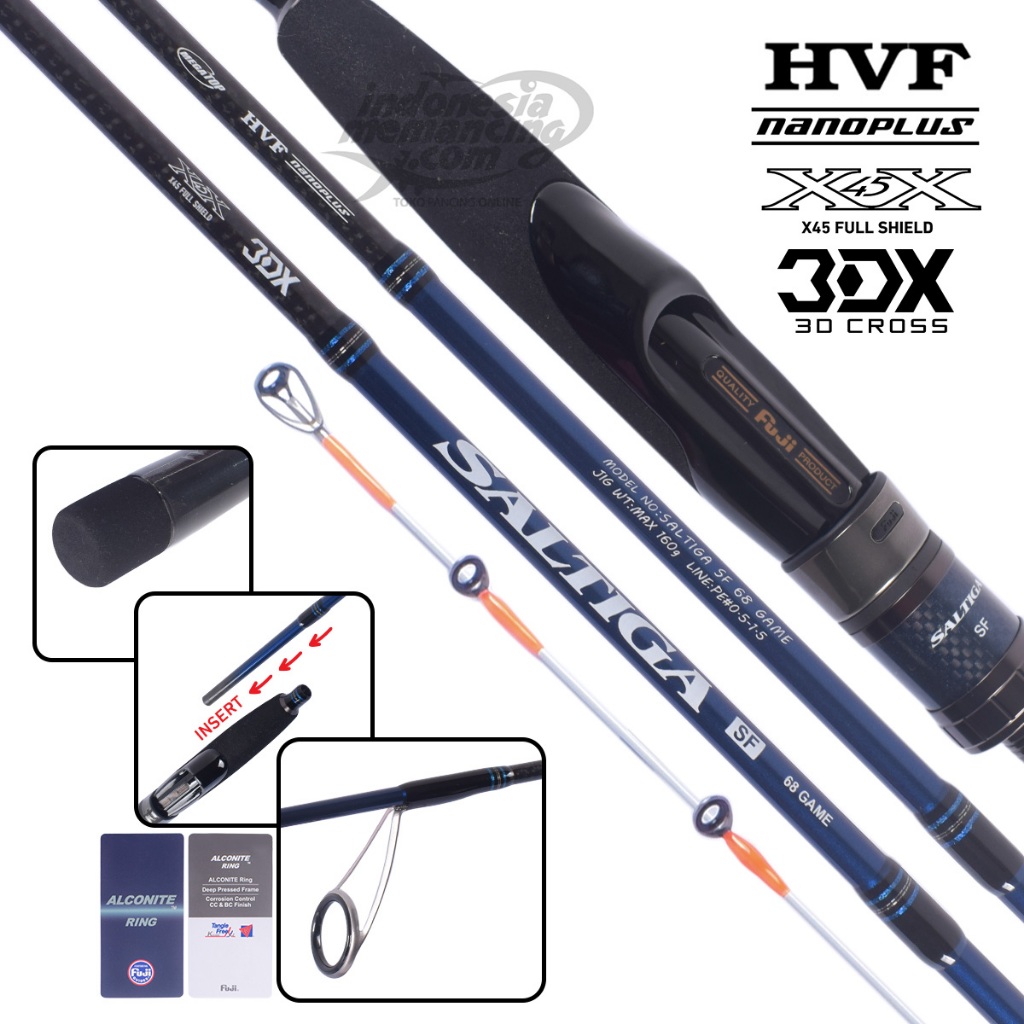 Joran Spinning Daiwa Saltiga SF 68 GAME - indonesiamemancing