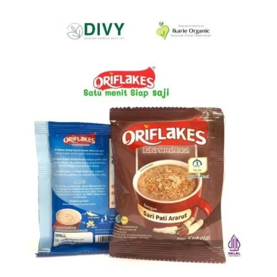 

Oriflakes (bubur Sereal Ararut) 30gr Sachet