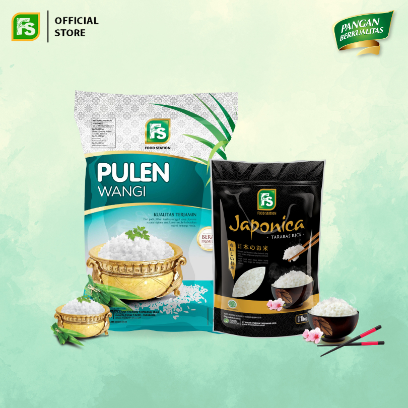 

Bundling Food Station - FS Pulen Wangi 5 Kg + Beras Japonica Tarabas 1 Kg