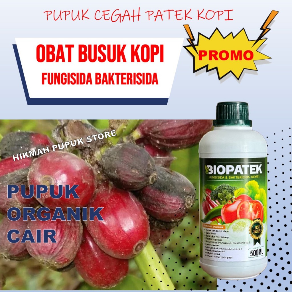 BUANAPATEK Fungisida Hayati Obat Penyakit Kopi Daun Kuning Ampuh, Obat Daun Kopi Menguning & Mati Ob