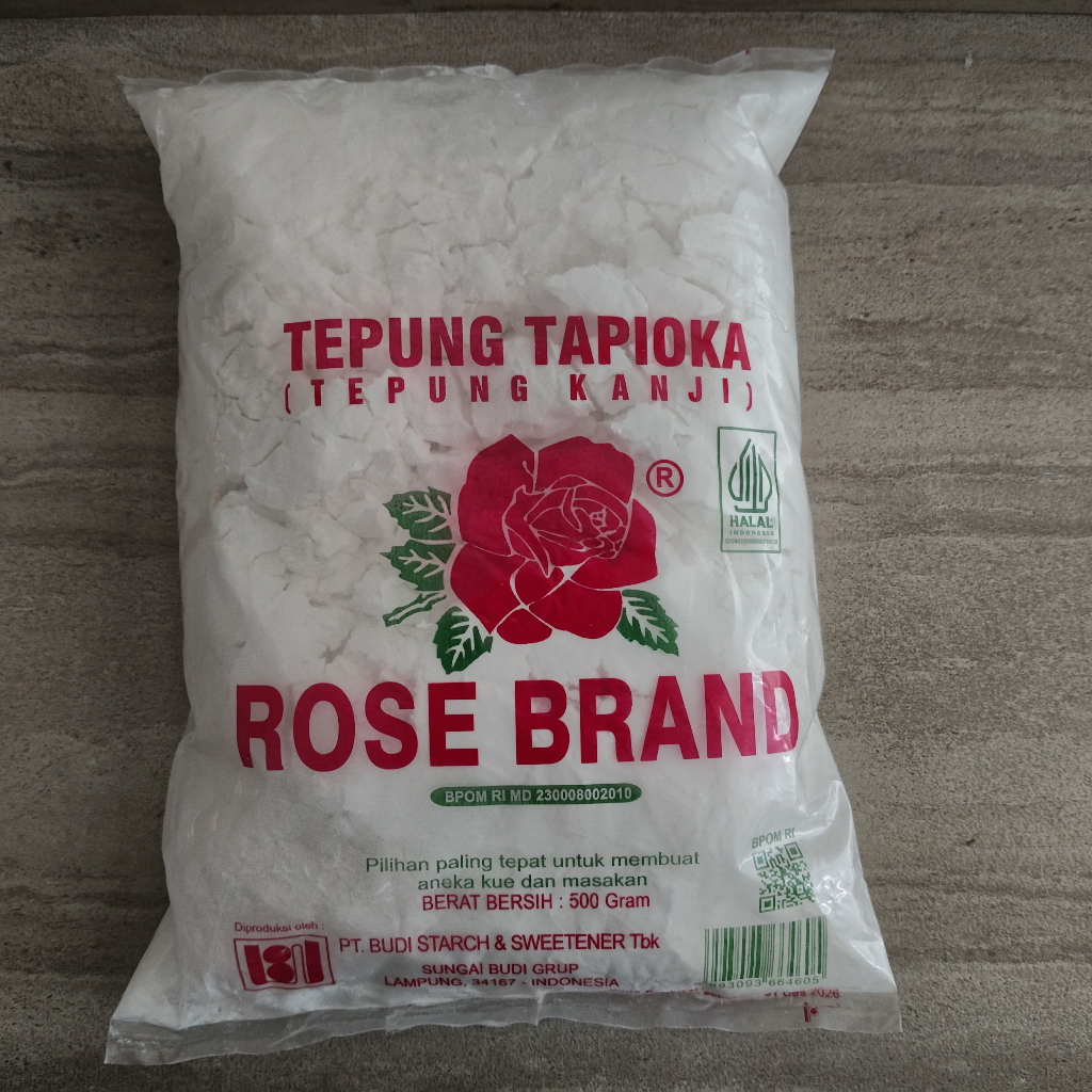 

Tepung Tapioka/Tepung Kanji Rose Brand 500gr