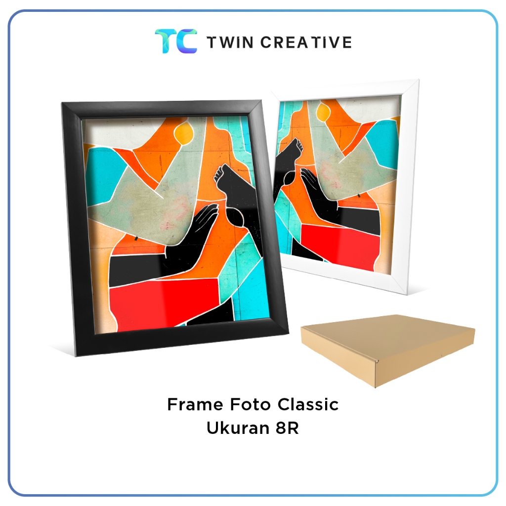 Bingkai Frame Dinding Aesthetic Frame Meja Minimalis Ruang Bingkai Photo Fiber  - Foto Frame Classic