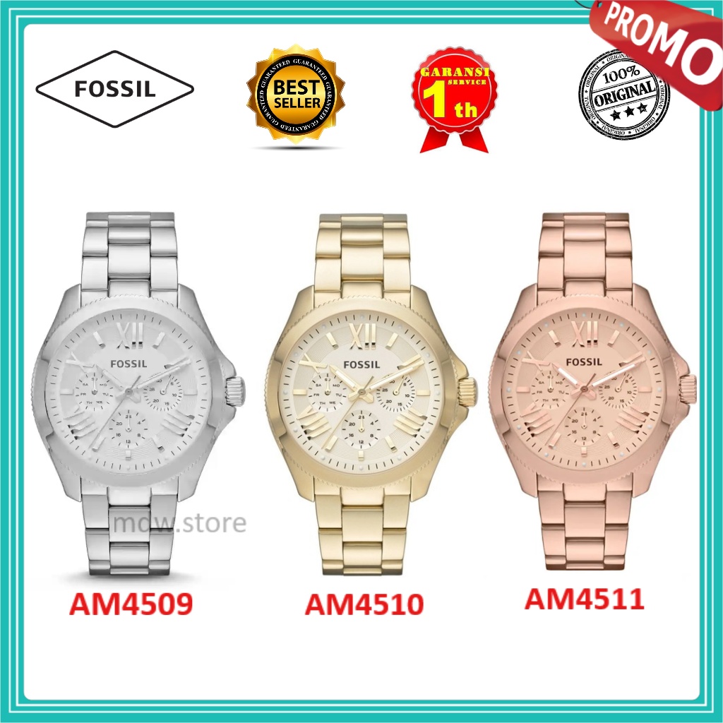 Jam Tangan Wanita Type AM4509 AM4510 AM4511 AM 4509 AM 4510 AM 4511 Original & Manual Book Garansi