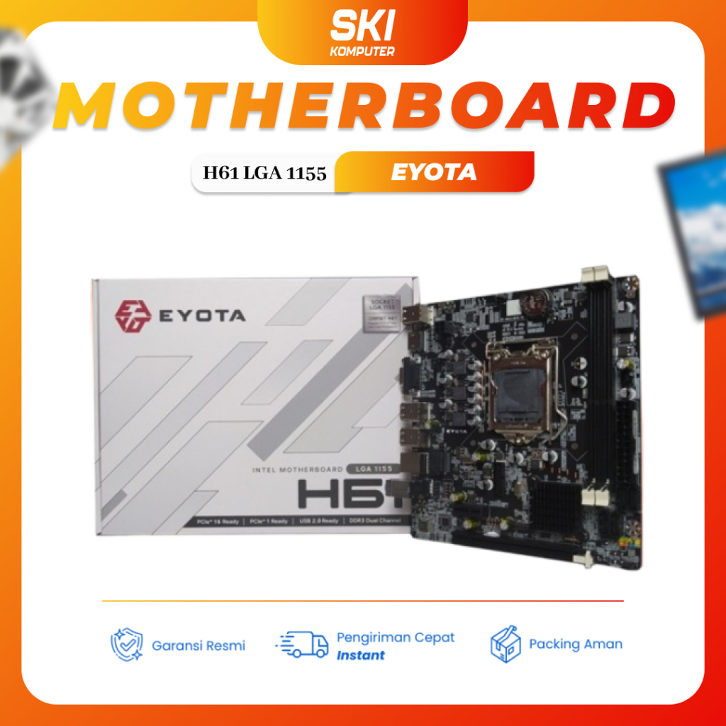 Mobo Motherboard H61 Eyota Intel Lga 1155