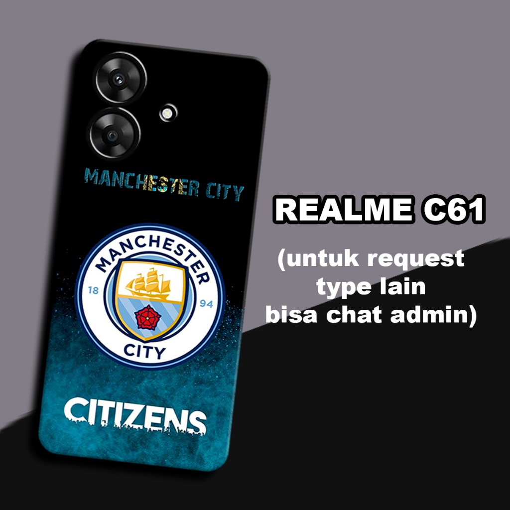 CC28/ Softcase karet lentur untuk realme c61/Motif bola/case realme c61 /kesing realme c61  /silicon