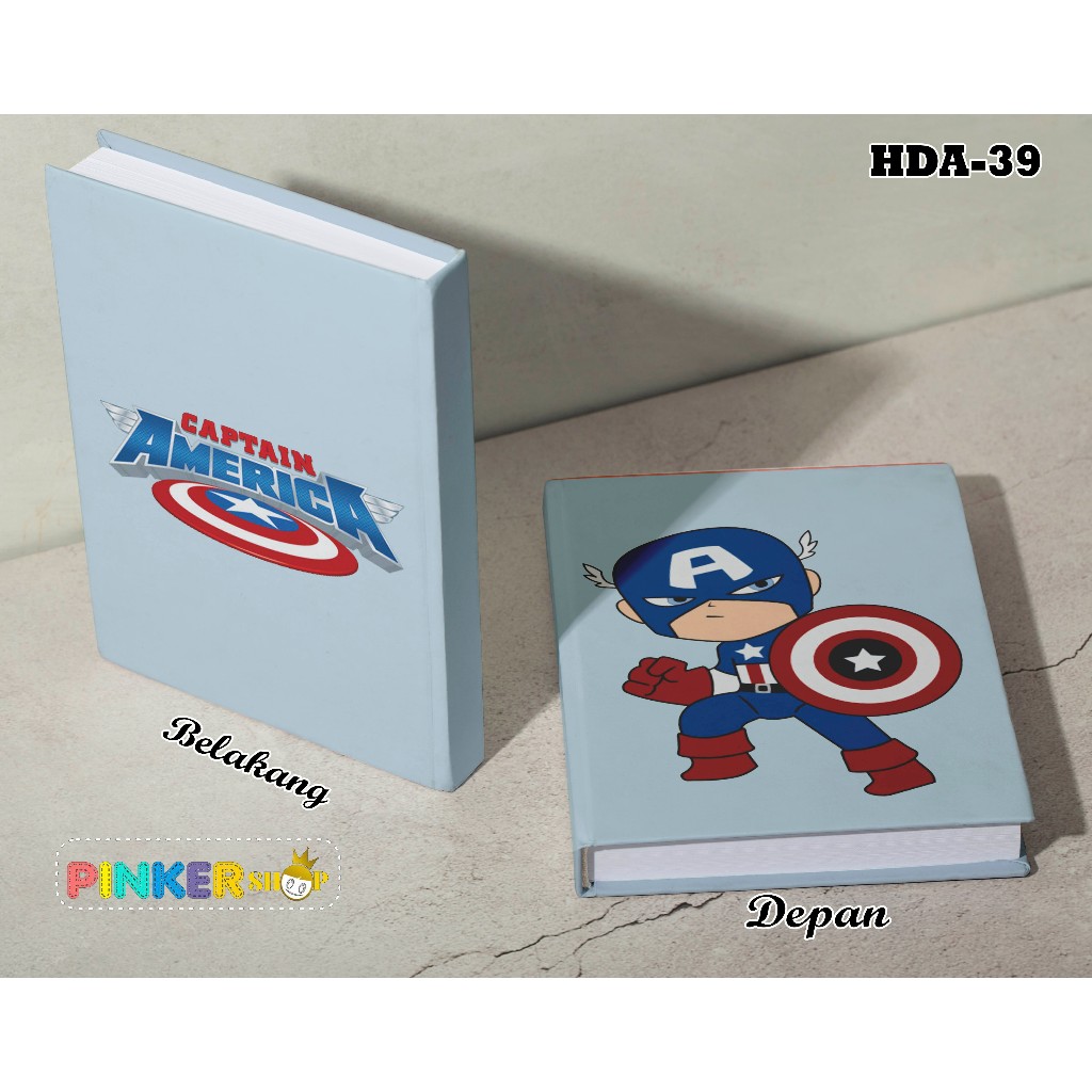 

(HDA-39) Hardcover Anime CAPTAIN AMERICA 2 Ukuran A5 Jurnal Agenda Planner