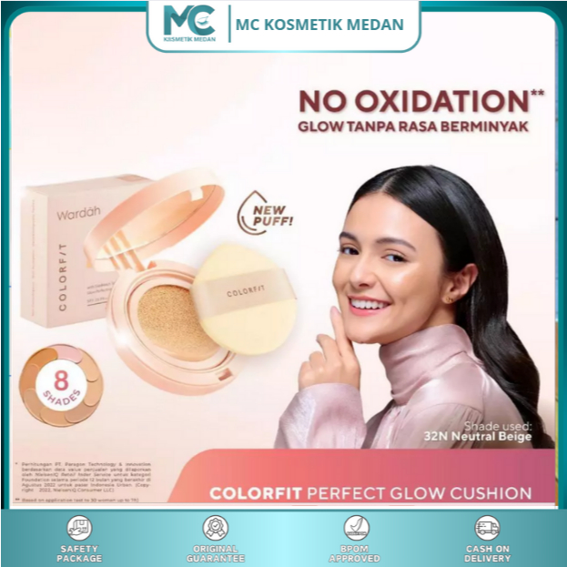 WARDAH-COLORFIT Perfect Glow Cushion SPF PA++-Alas bedak