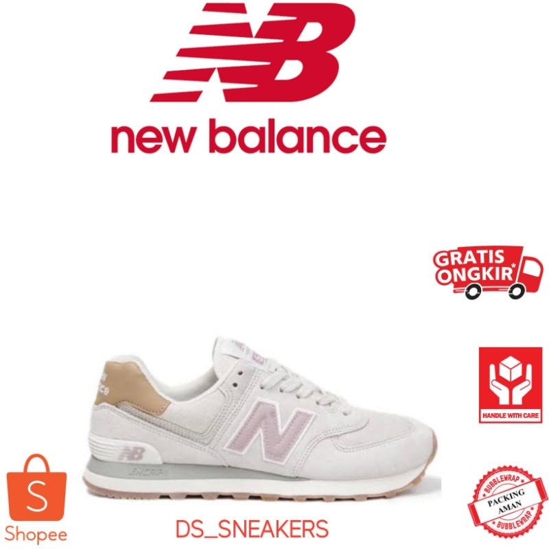 Sepatu NB 574 Beige Pink