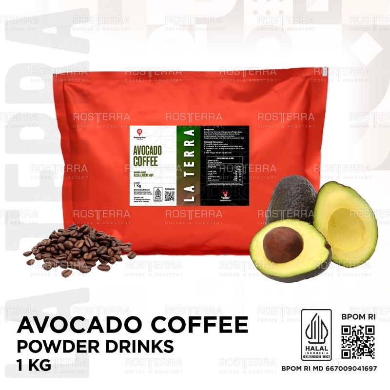 

Powder Premium Avocado Coffee Drink Bubuk Minuman Rasa Alpukat dan Kopi 1kg La Terra