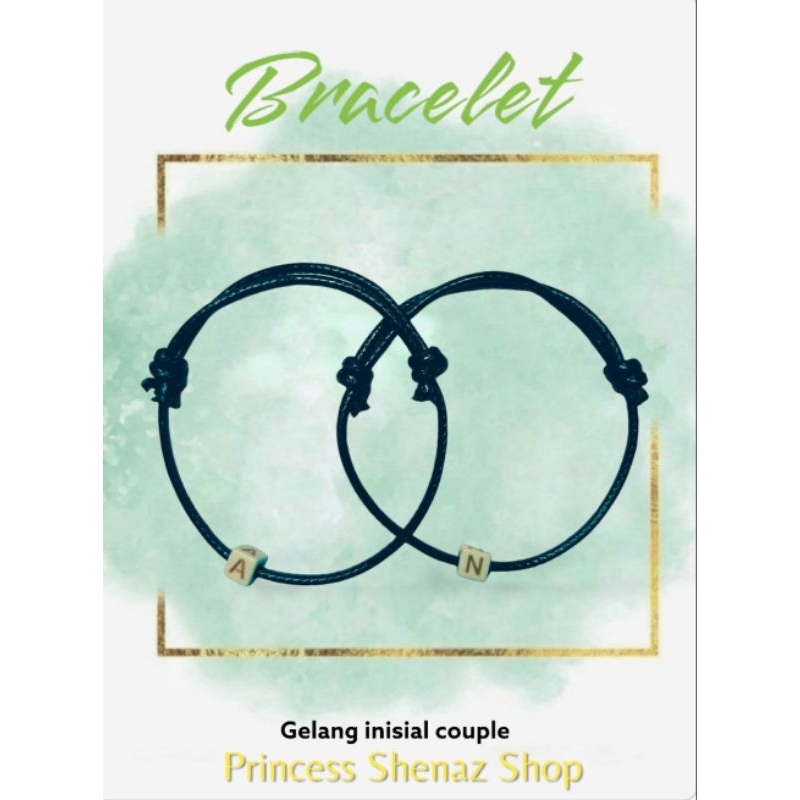 GELANG COUPLE INISIAL / GELANG INISIAL
