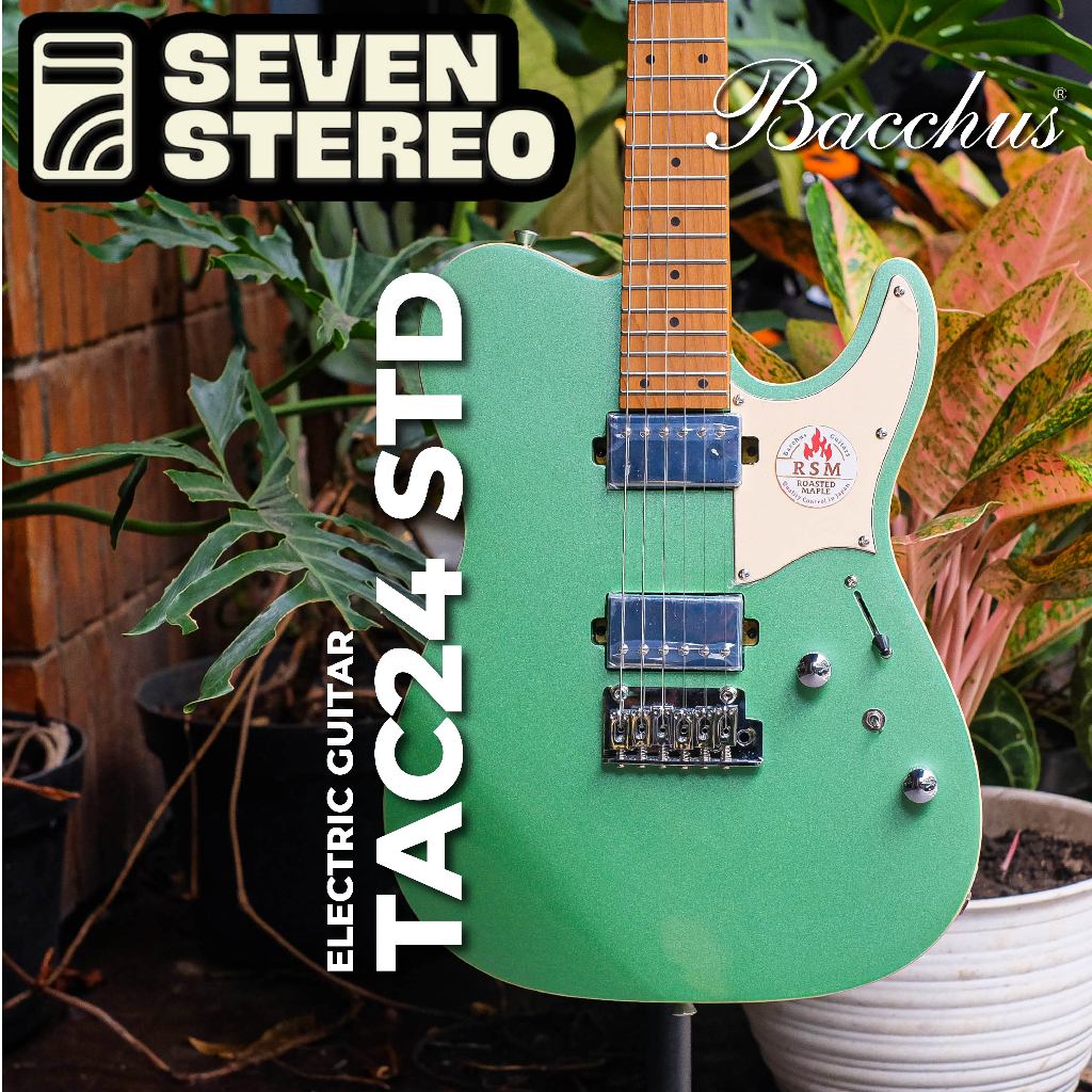 Bacchus TAC24 STD-RSM/M Surf Green Roasted Maple Electric Guitars