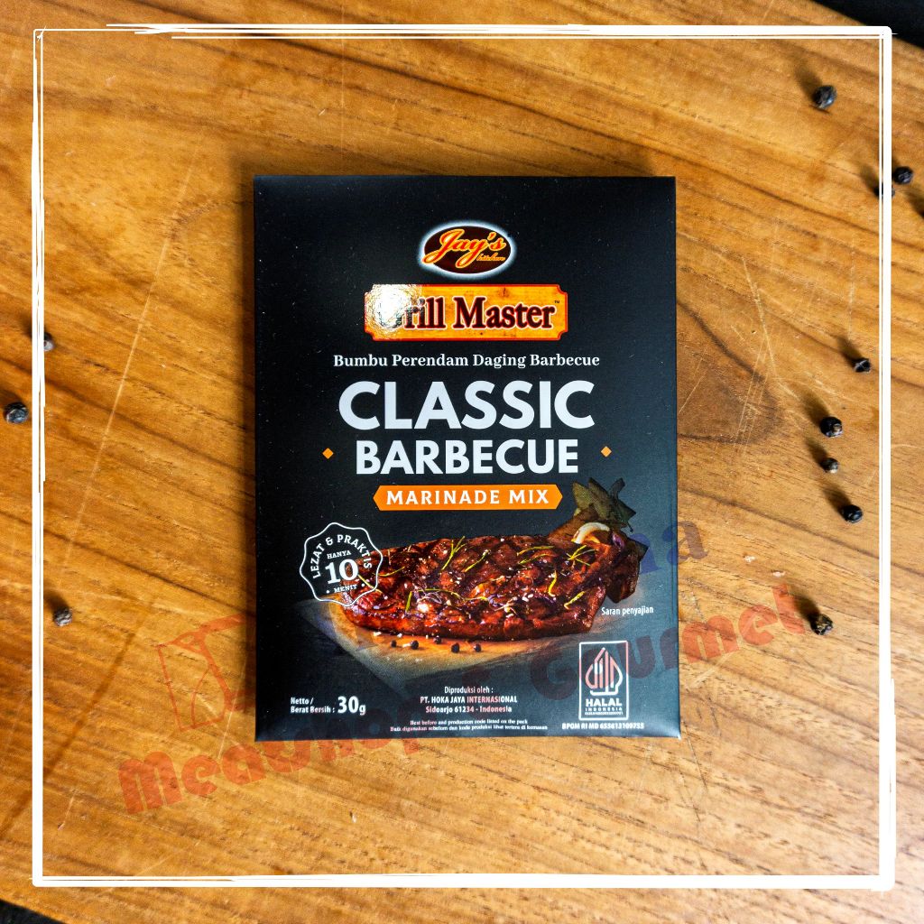 

JAYS JAY'S GRILL MASTER BUMBU PERENDAM DAGING BARBECUE KLASIK CLASSIC BARBECUE MARINADE MIX 30GR