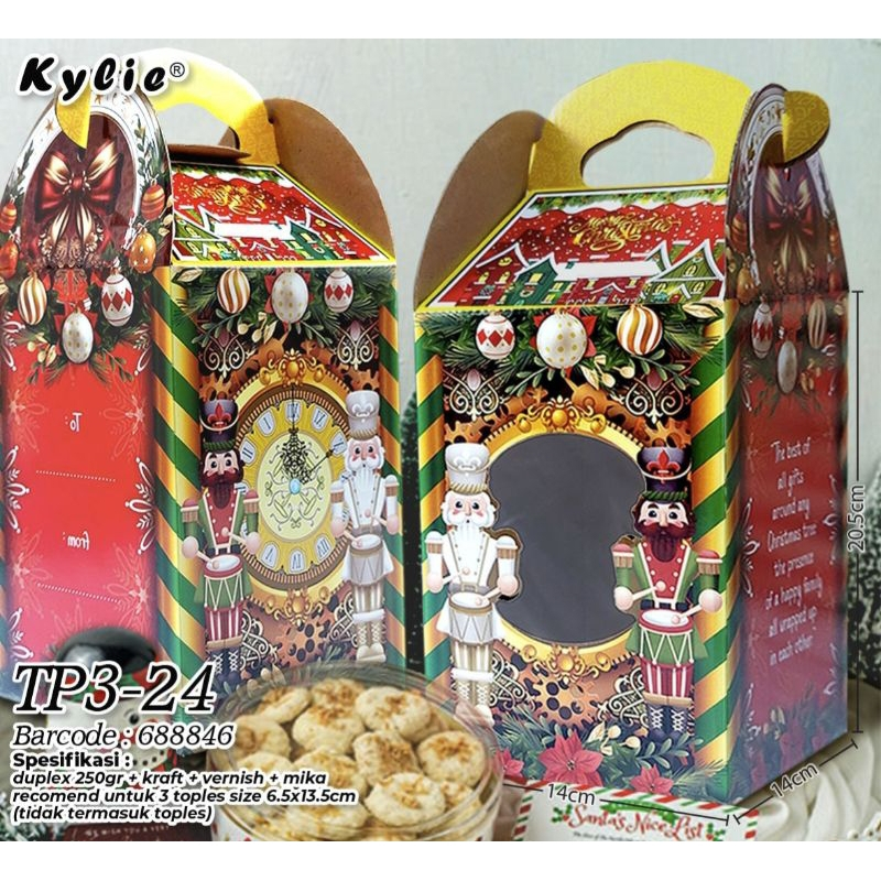 

Box Cake Natal Christmas Kylie Tp 3 24 14x14x20,5cm (4pcs)