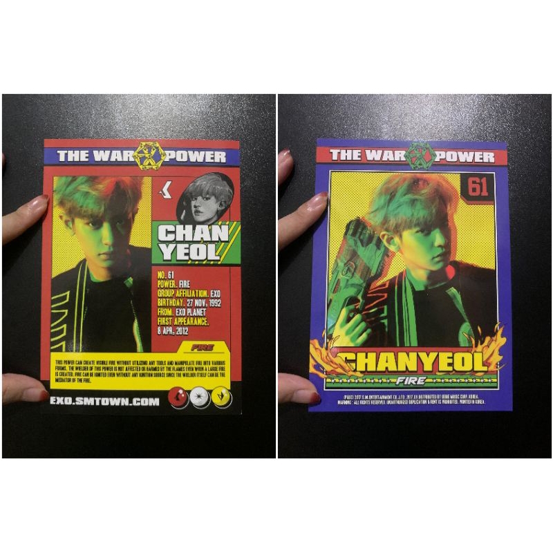 Official Character Card EXO Power - PC EXO Unsealed