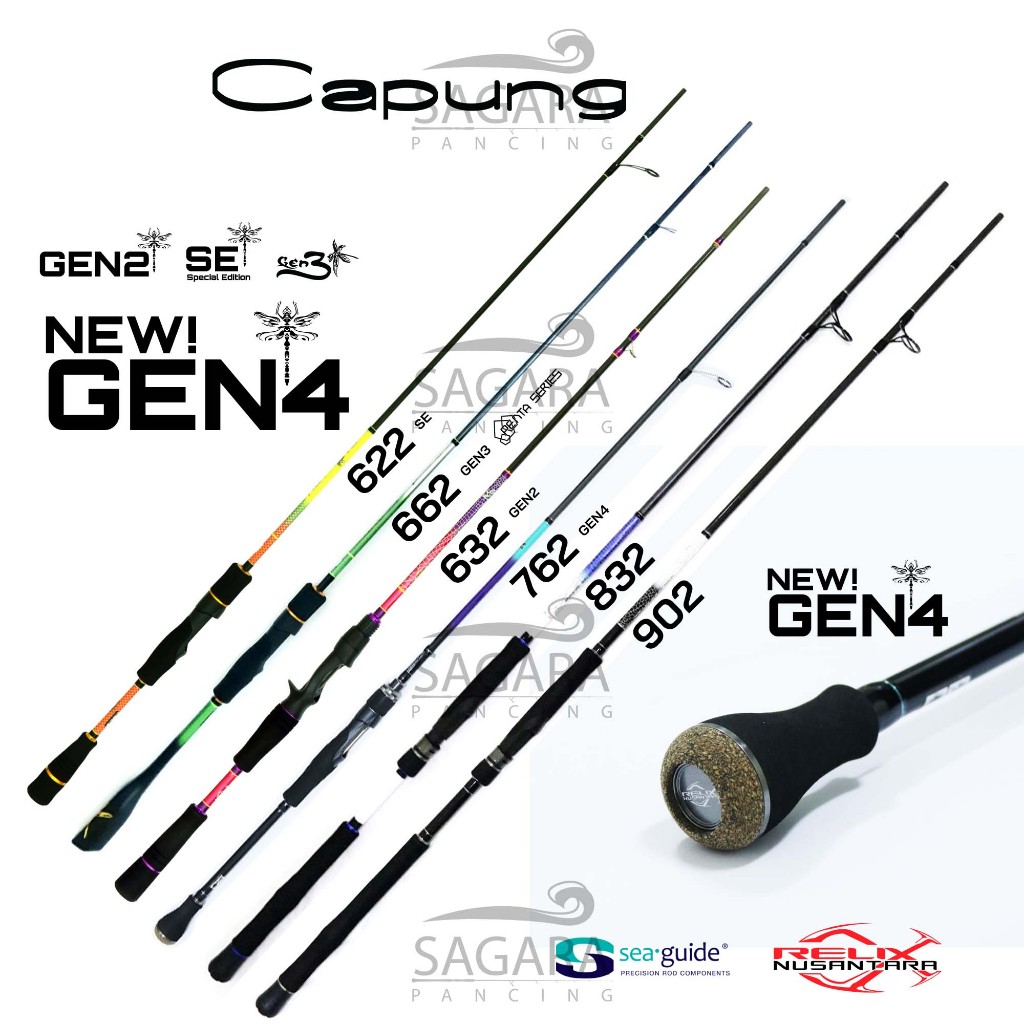 Joran Capung 622 | 662 | 702 | 732 | 762 | 832 | 902 Capung GEN 3 Capung GEN 4 Top Section Capung