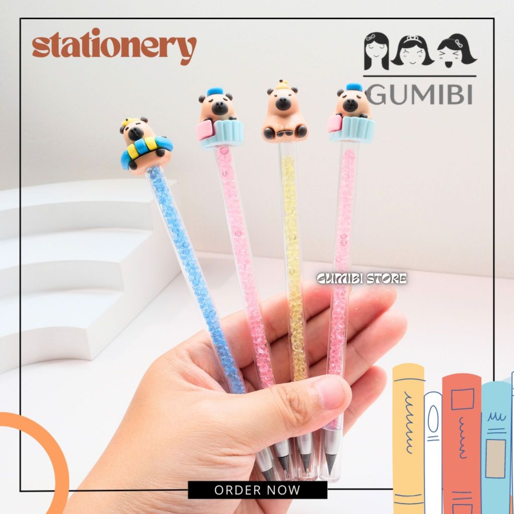 

PENSIL GRAPHITE CAPYBARA PENSIL INFINITE ABADI PENSIL ANTI PATAH MOTIF CAPYBARA KAPIBARA LUCU TERMURAH GUMIBI STORE
