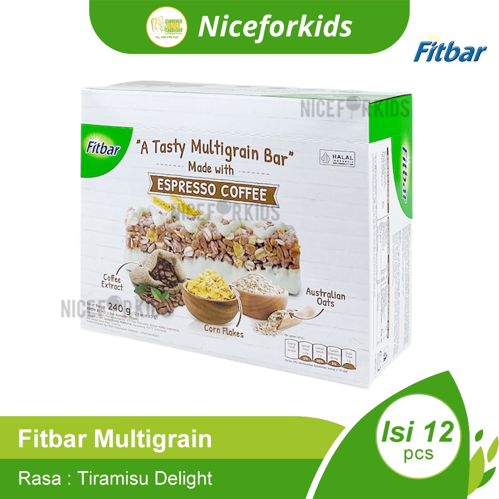 Amira Plastic Fitbar Cemilan Untuk Diet 1 Box Isi 12Pcs (20Gr)