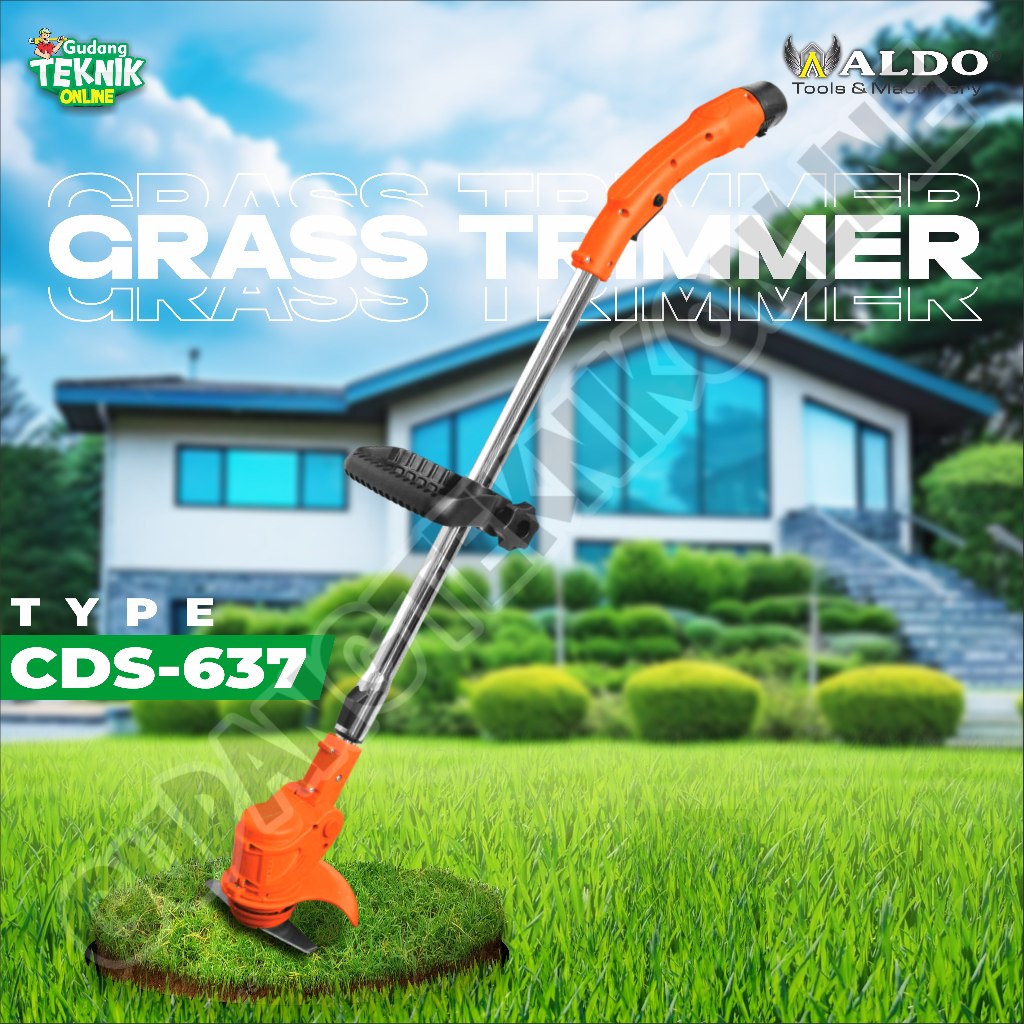 Cordless Grass Cutter 12V ALDO CDS-637 / Mesin Potong Rumput Baterai 2000mAh ALDO CDS637 - Cordless 