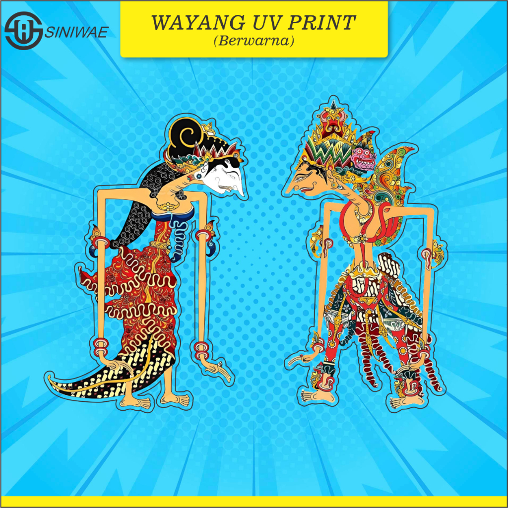 Sepasang Wayang Akrilik Print Uv Isian Mahar Seserahan Akrilik