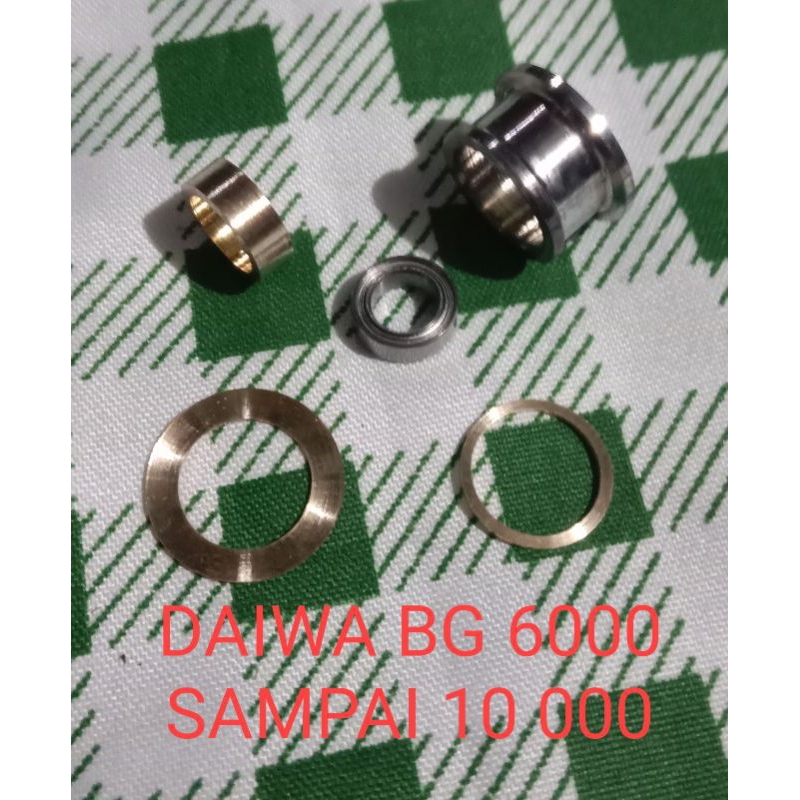 PAKET UFGRADE REEL DAIWA BG Line roller dobel bosh stainles bering +ring 5000 sampai 10000