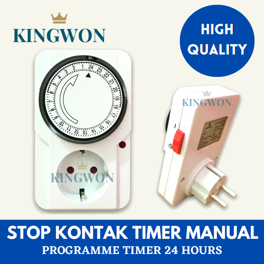 STOP KONTAK TIMER ANALOG 24 JAM TIMER LISTRIK MANUAL ANALOG TIMER SWITCH STOPKONTAK TIMER DEXICON