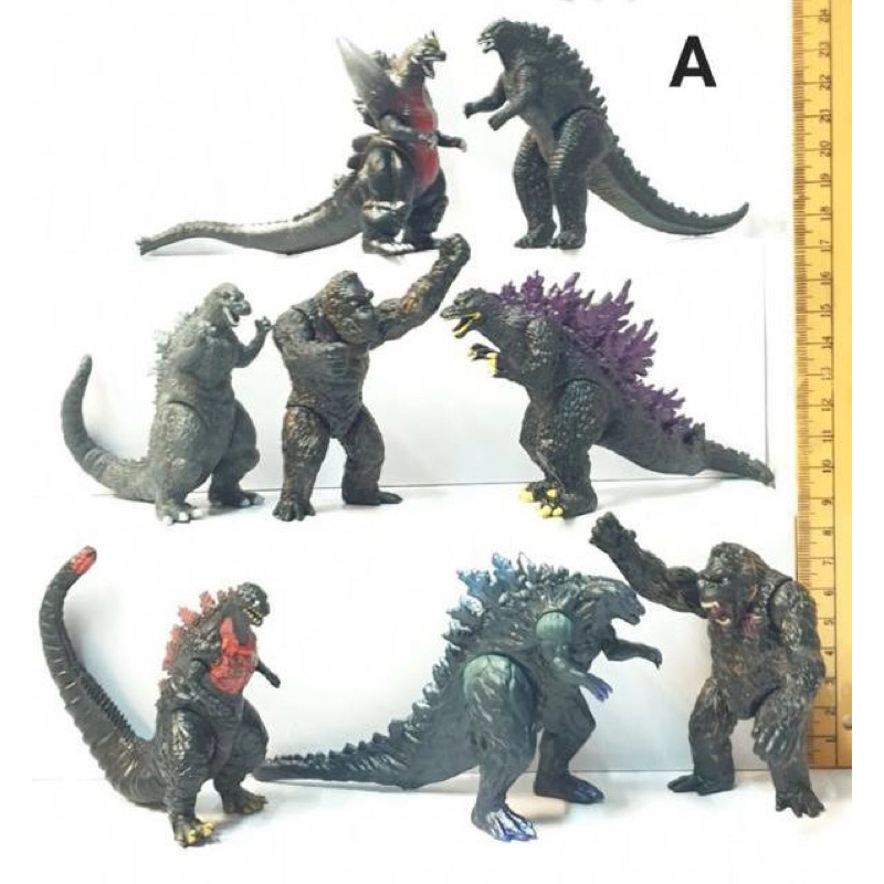 action figure godzilla feat king kong set isi 8