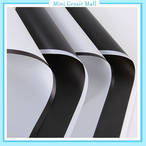 

Flower Wrapping Black White Cellophane Paper List Hitam Putih Kertas Buket Bunga Florist KB12