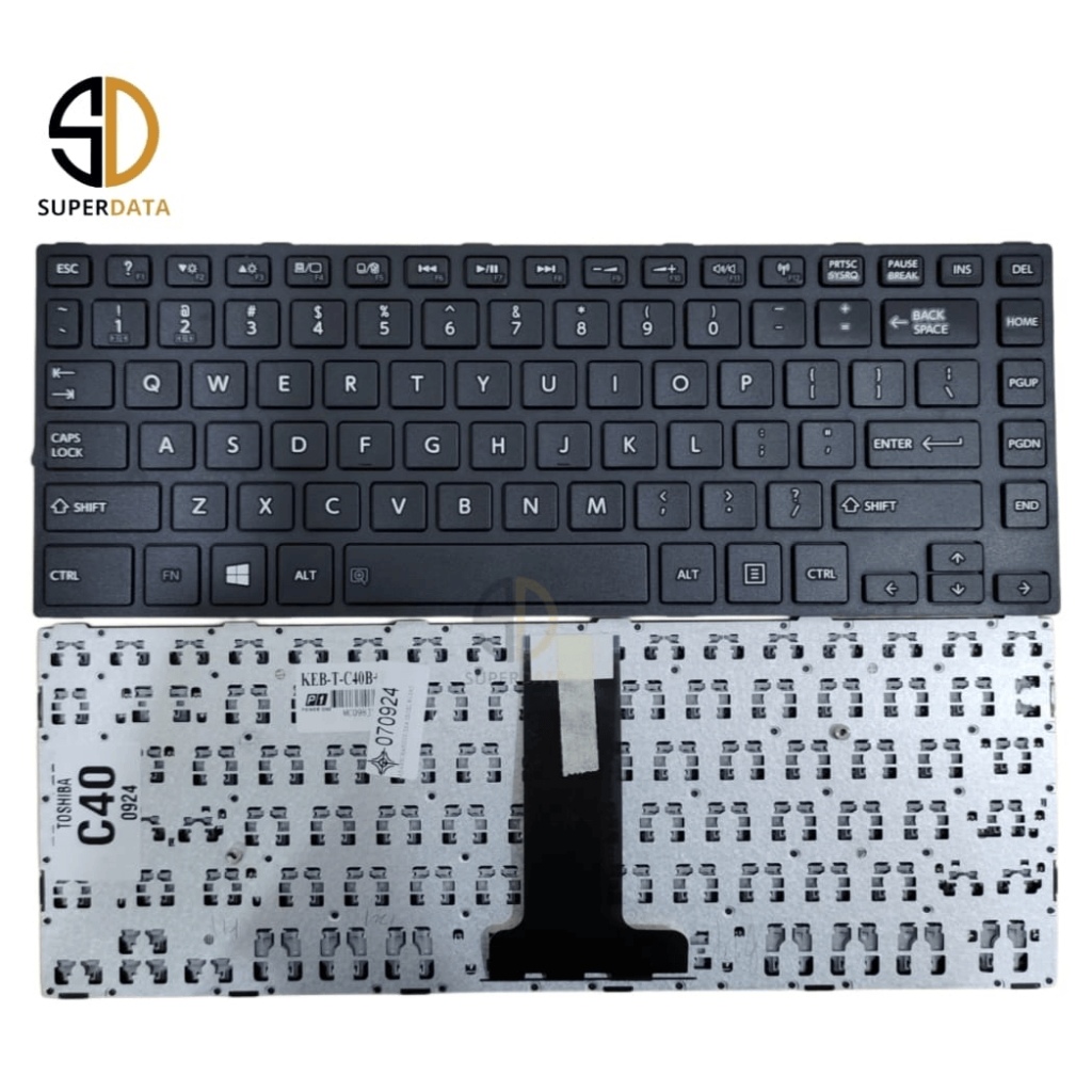 Keyboard Toshiba C40 - Hitam