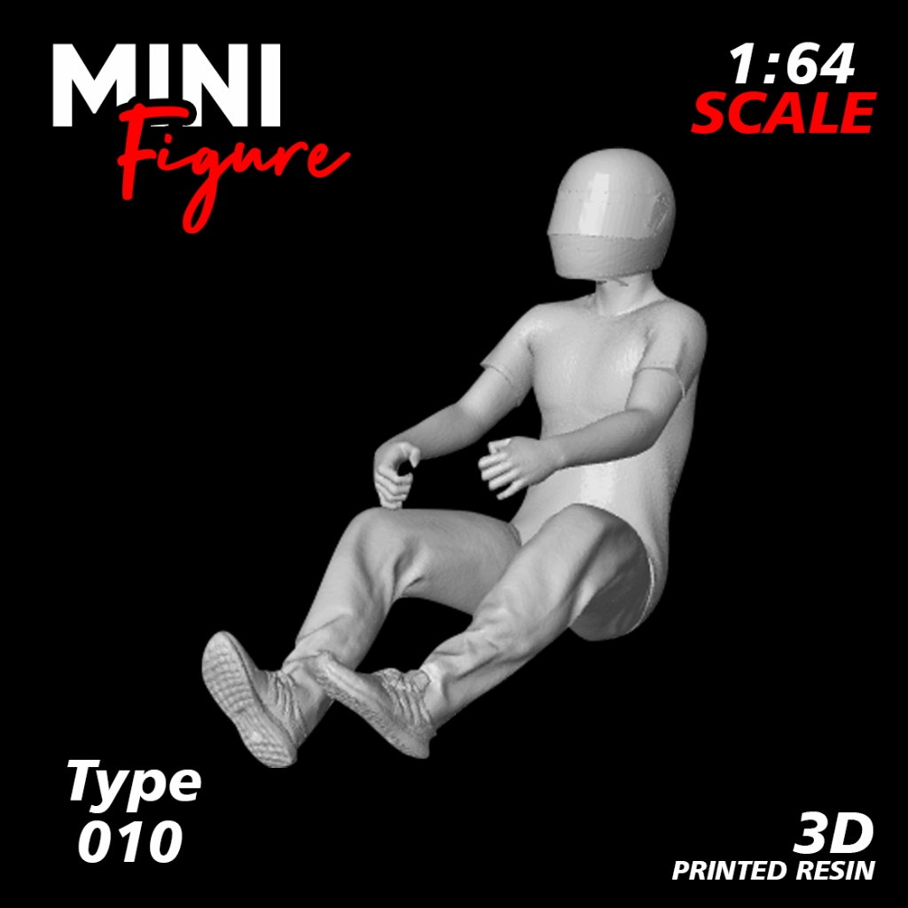 Mini Figure Diorama skala 1/64 / Figure Diecast / Miniatur Diorama / Figure 010 UNPAINTED