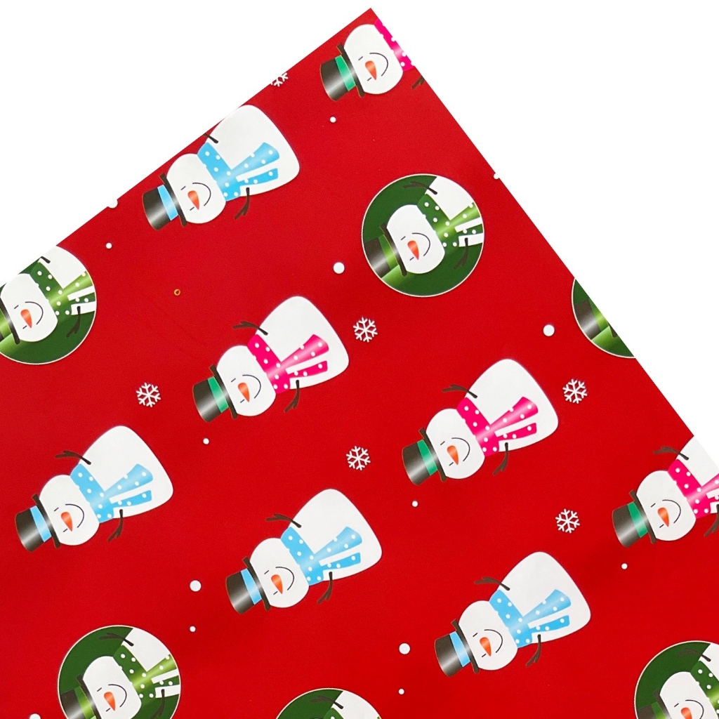 

Pinky Bee Kertas Kado Natal Merah Snowman 70270500 ( 2pcs )