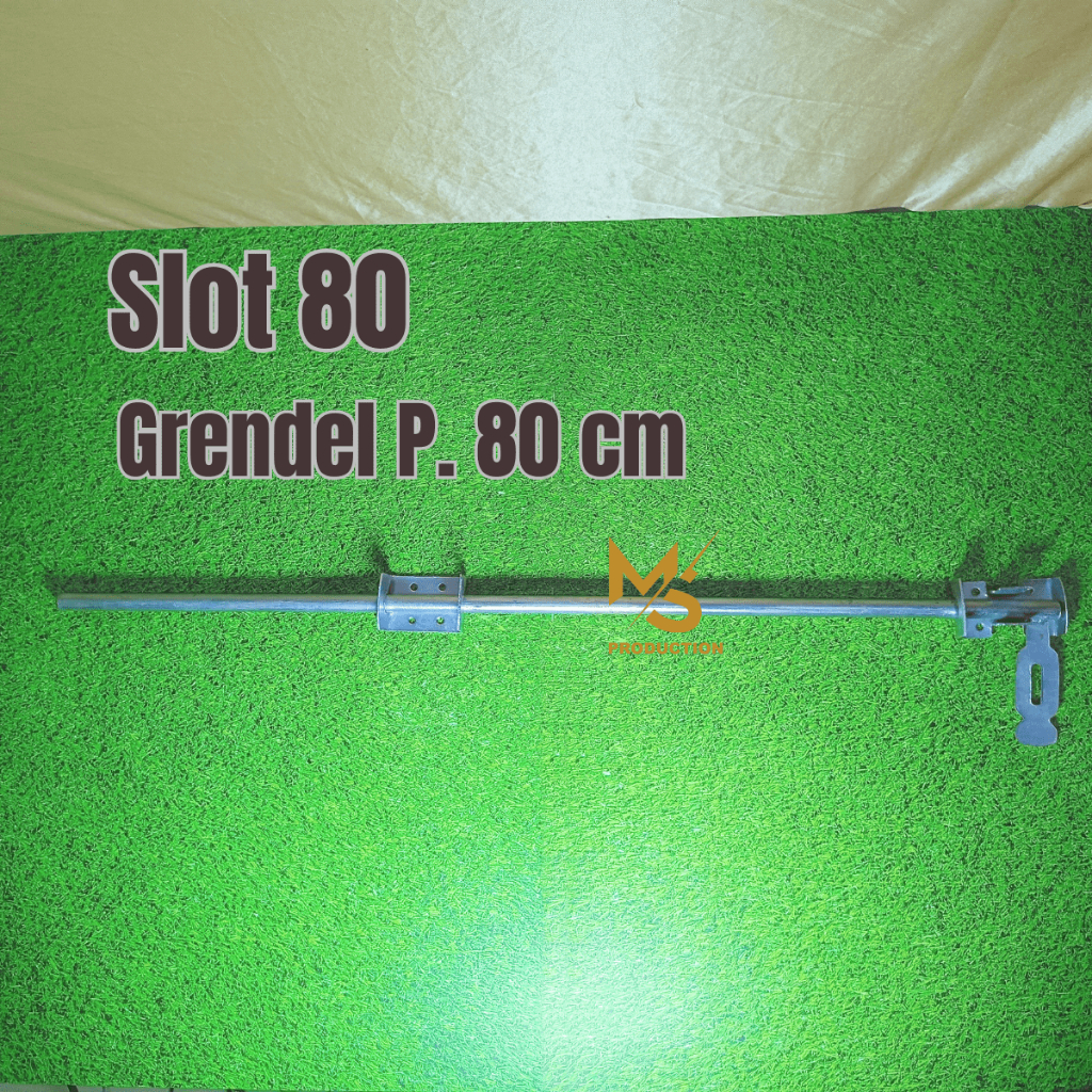 Slot Grendel Kunci P.80 Kuncian Pintu Pagar Besi Gebyog Garasi Rumah Panjang 80cm